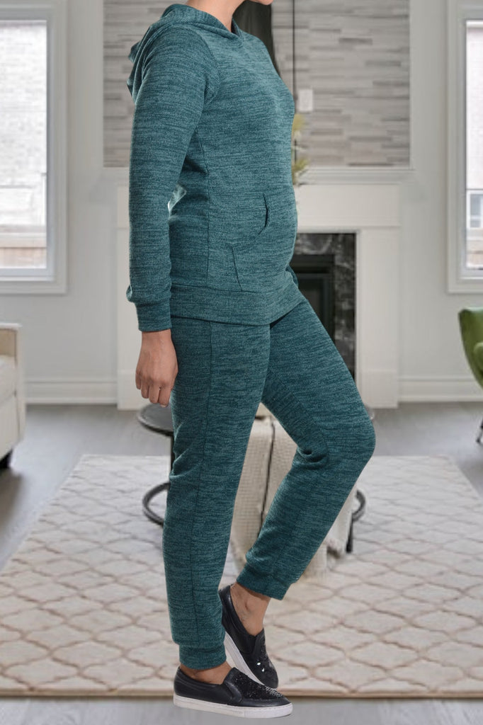 Ladies Bottle Green Knit Tracksuit - StylePhase SA