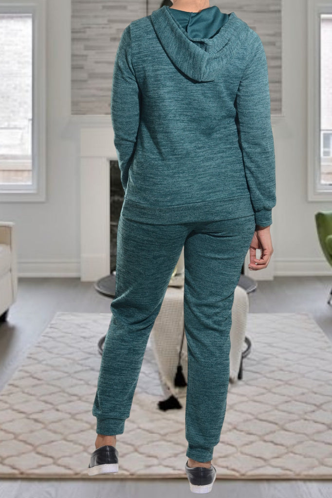 Ladies Bottle Green Knit Tracksuit - StylePhase SA