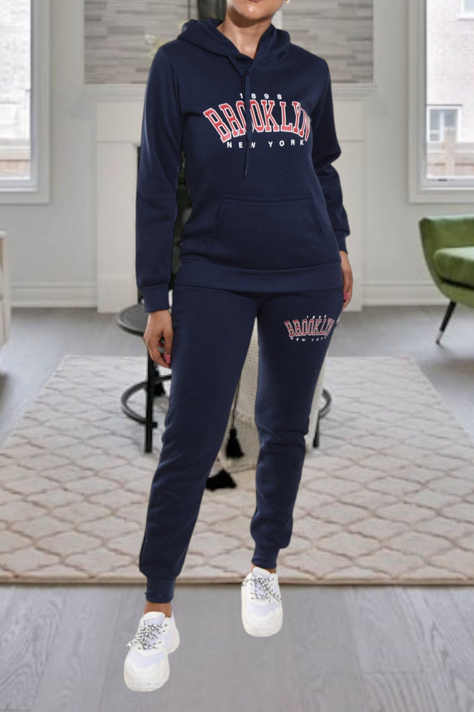 Ladies Brooklyn Navy Knit Tracksuit - StylePhase SA