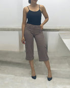 Ladies Brown 3/4 Pants - StylePhase SA