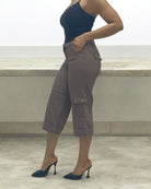 Ladies Brown 3/4 Pants - StylePhase SA