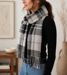 Ladies Brown And Beige Winter Scarf - StylePhase SA