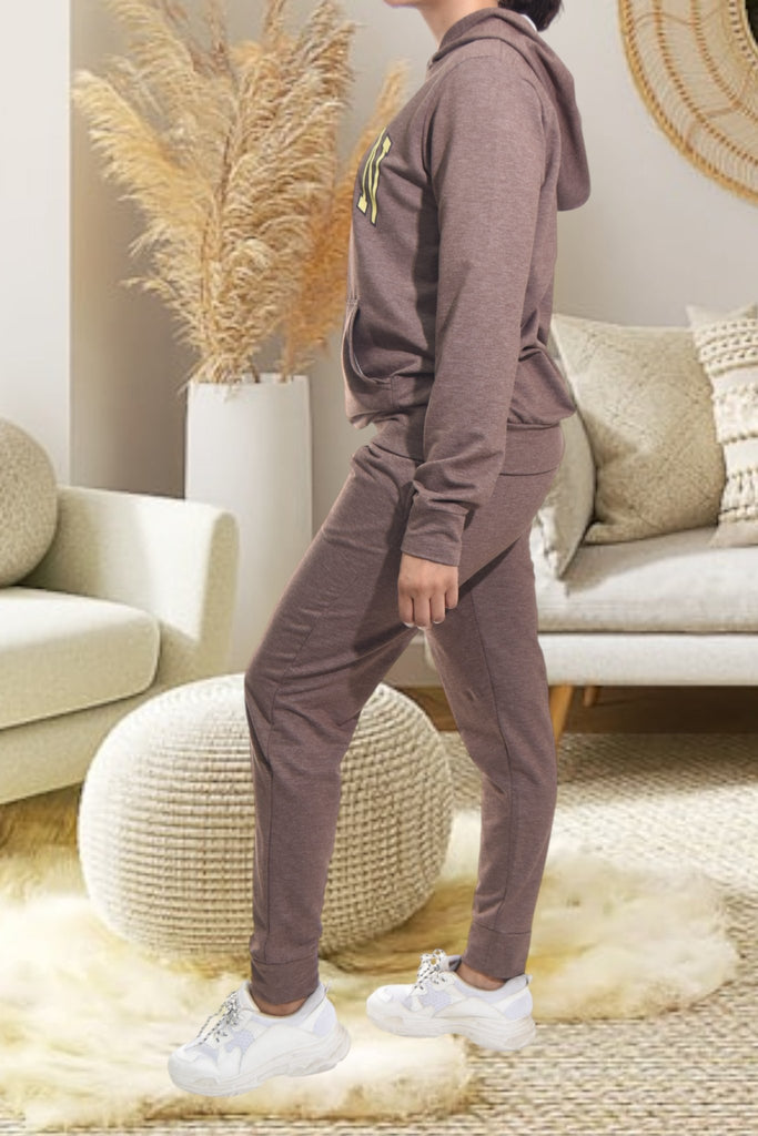 Ladies Brown Brooklyn Tracksuit Set - StylePhase SA
