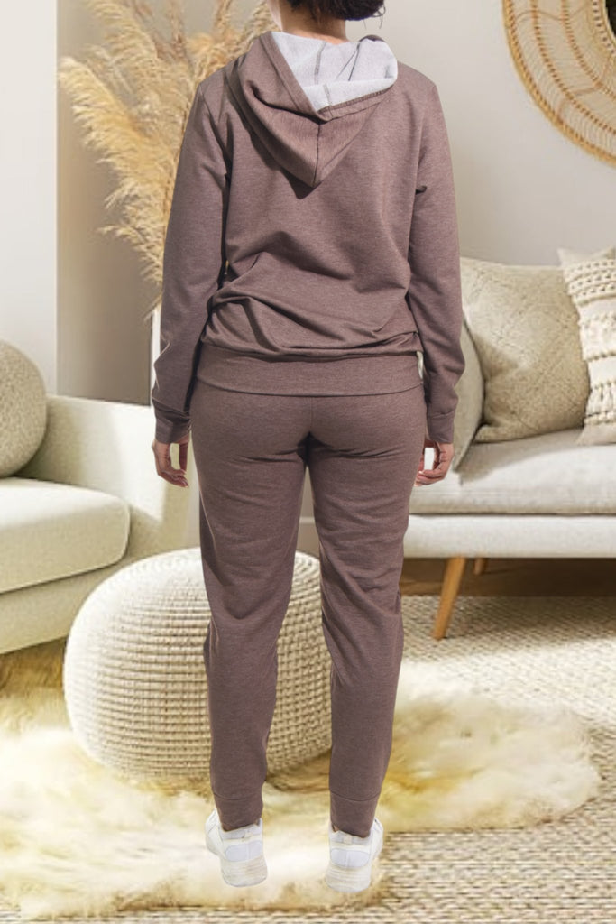 Ladies Brown Brooklyn Tracksuit Set - StylePhase SA