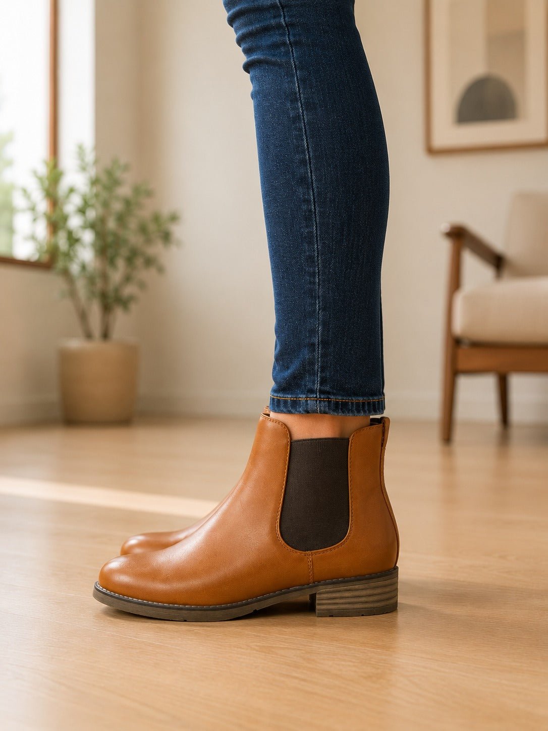 Ladies Brown Chelsea Boots - StylePhase SA