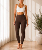 Ladies Brown High Waisted Leggings - StylePhase SA