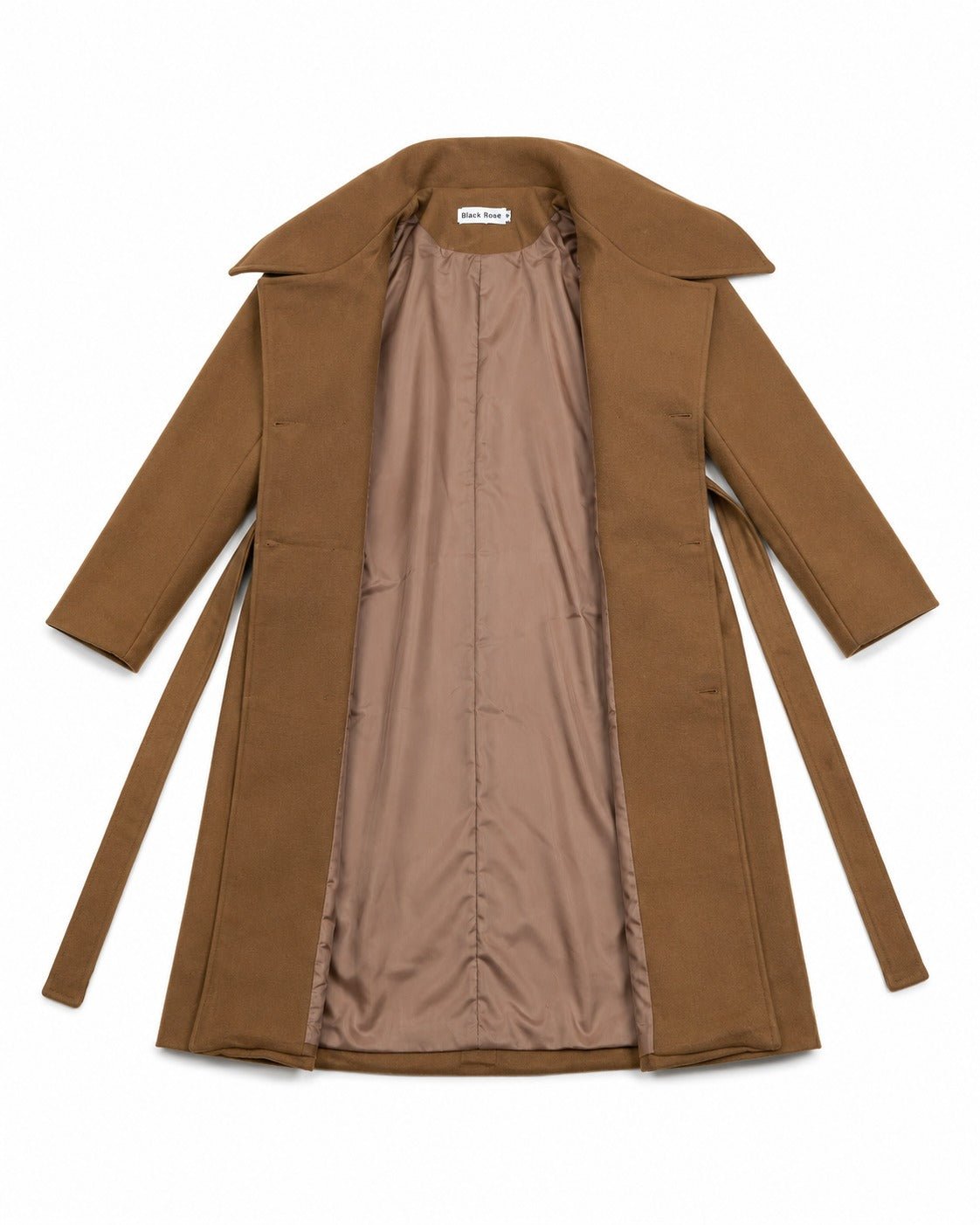 Ladies Brown Line Double Breast Coat - StylePhase SA
