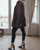Ladies Brown Long Sleeve Blouse - StylePhase SA