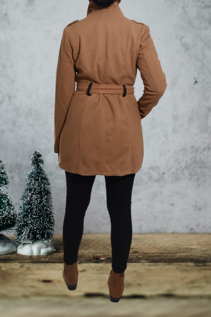 Ladies Brown Melton Coat - StylePhase SA