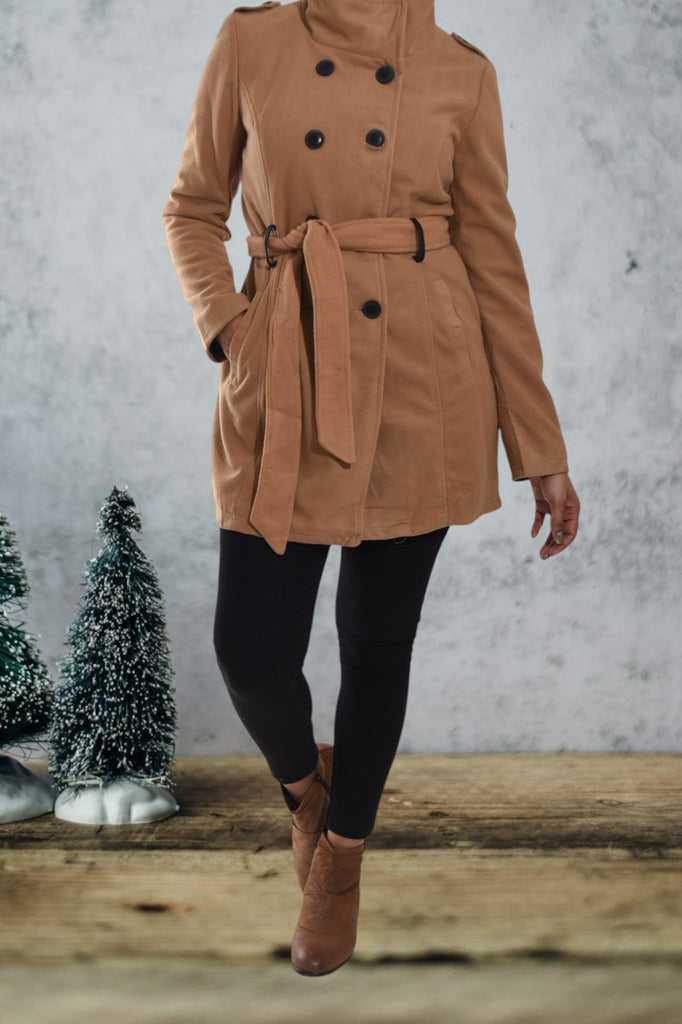 Ladies Brown Melton Coat - StylePhase SA