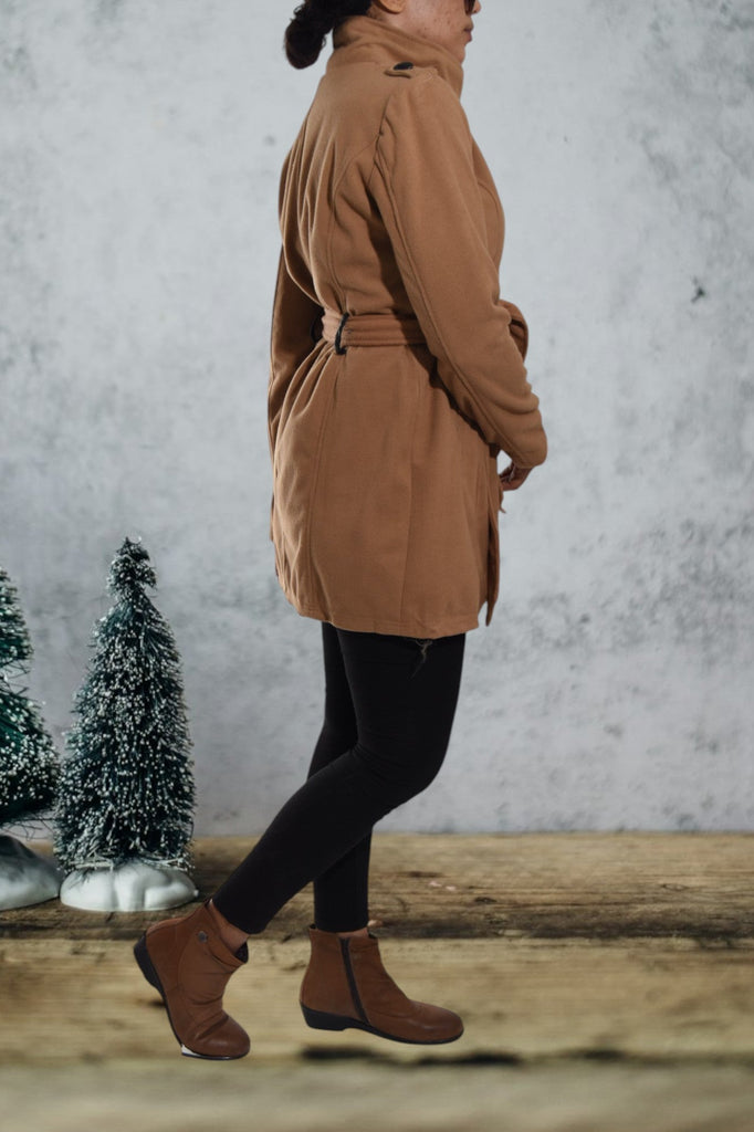 Ladies Brown Melton Coat - StylePhase SA