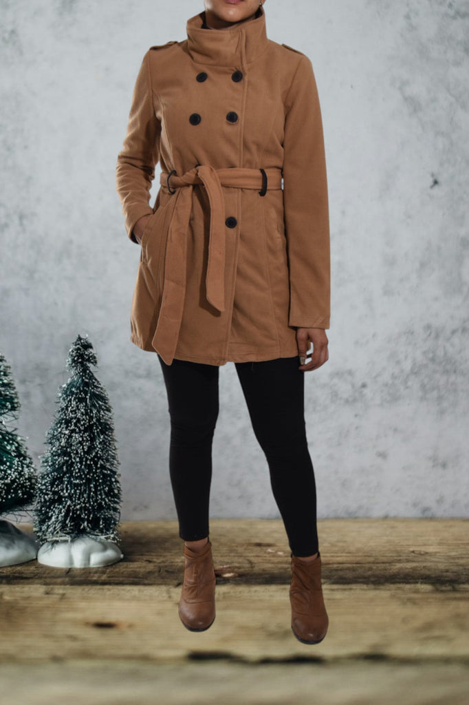 Ladies Brown Melton Coat - StylePhase SA