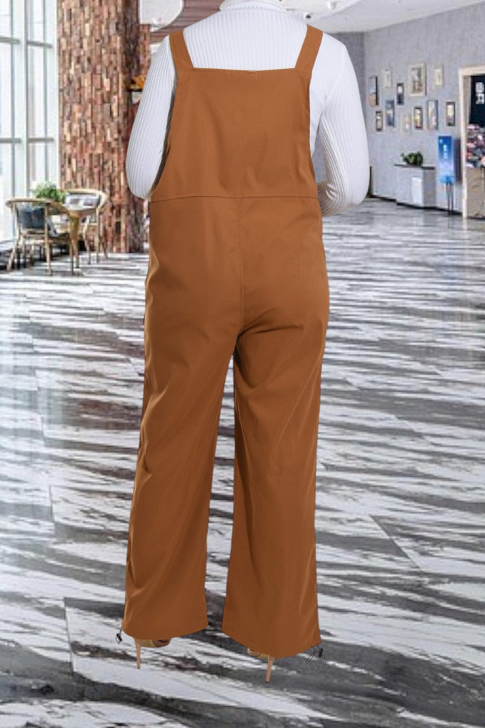 Ladies Brown Overall Jumpsuit - StylePhase SA