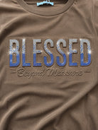 Ladies Brown Rhinestone Long Length Sweatshirt Dress - StylePhase SA