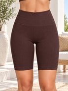 Ladies Brown Ribbed High Waist Tights - StylePhase SA
