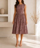 Ladies Brown Rip Look Pocket Dress - StylePhase SA
