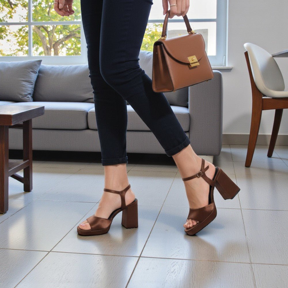 Ladies Brown Simply B Heels - StylePhase SA