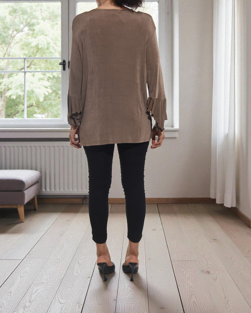 Ladies Brown Stretch Top - StylePhase SA