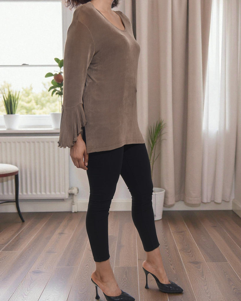 Ladies Brown Stretch Top - StylePhase SA