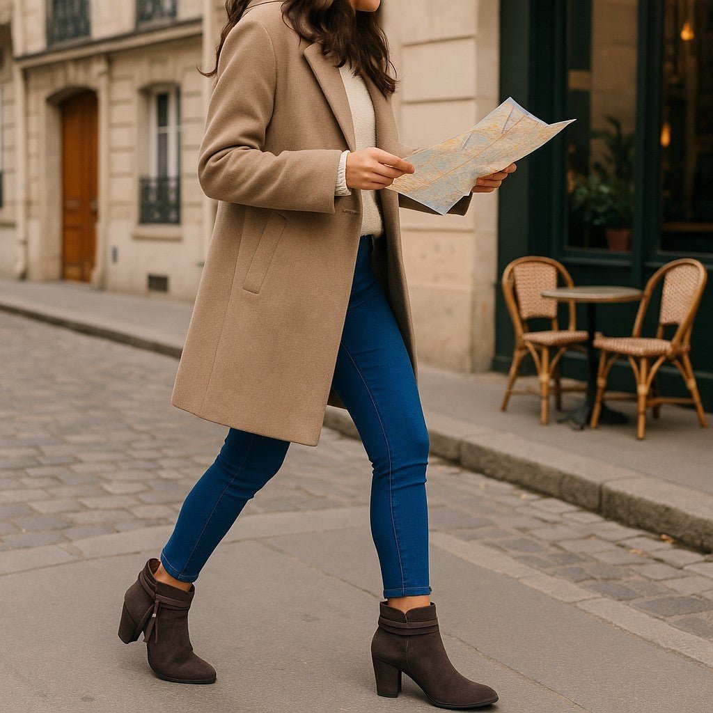 Ladies Brown Tassel Ankle Boots - StylePhase SA