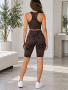 Ladies Brown Tie Dye Active Wear Set - StylePhase SA