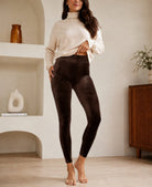 Ladies Brown Velour Tights - StylePhase SA
