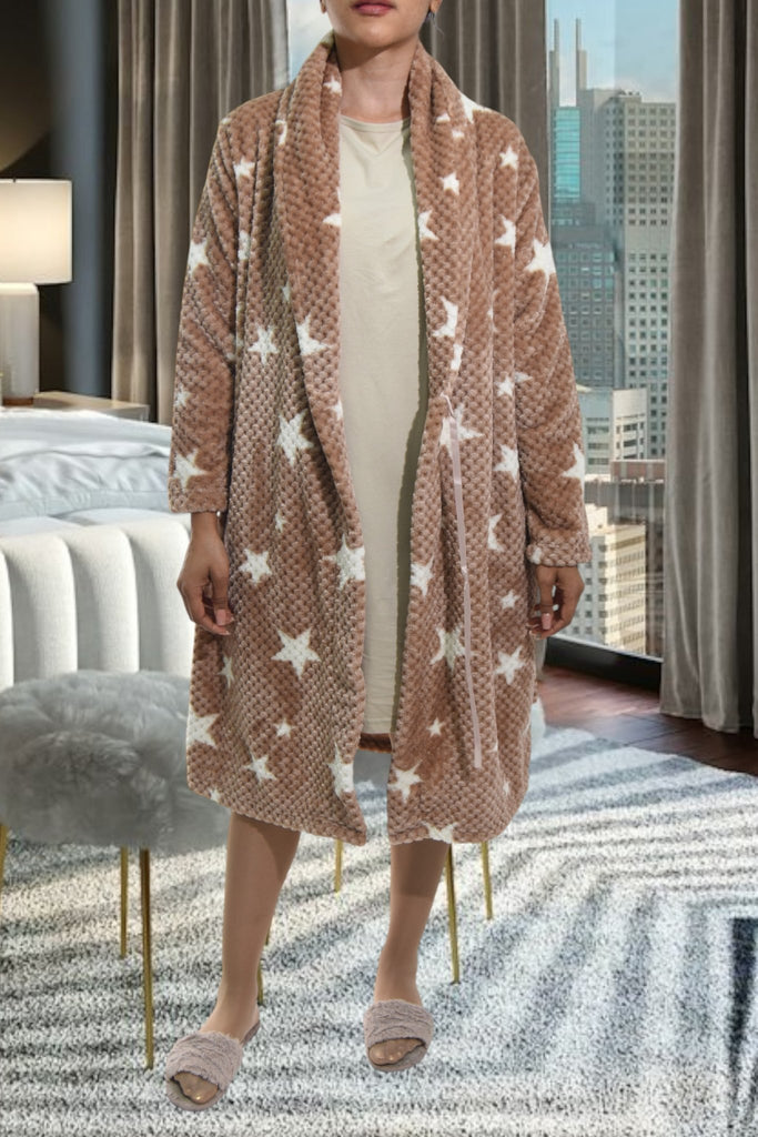 Ladies Brown Waffle Gown - StylePhase SA