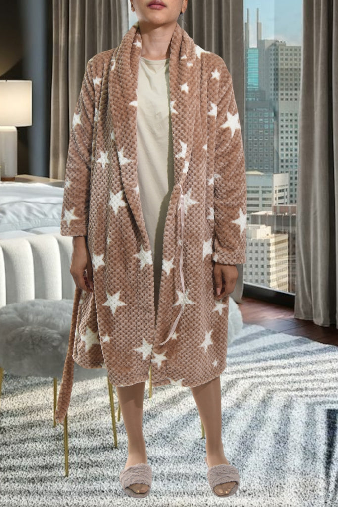 Ladies Brown Waffle Gown - StylePhase SA