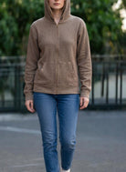 Ladies Brown Zip Jersey - StylePhase SA