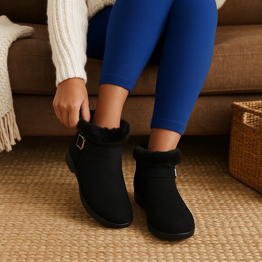 Ladies Buckle Ankle Boots - StylePhase SA