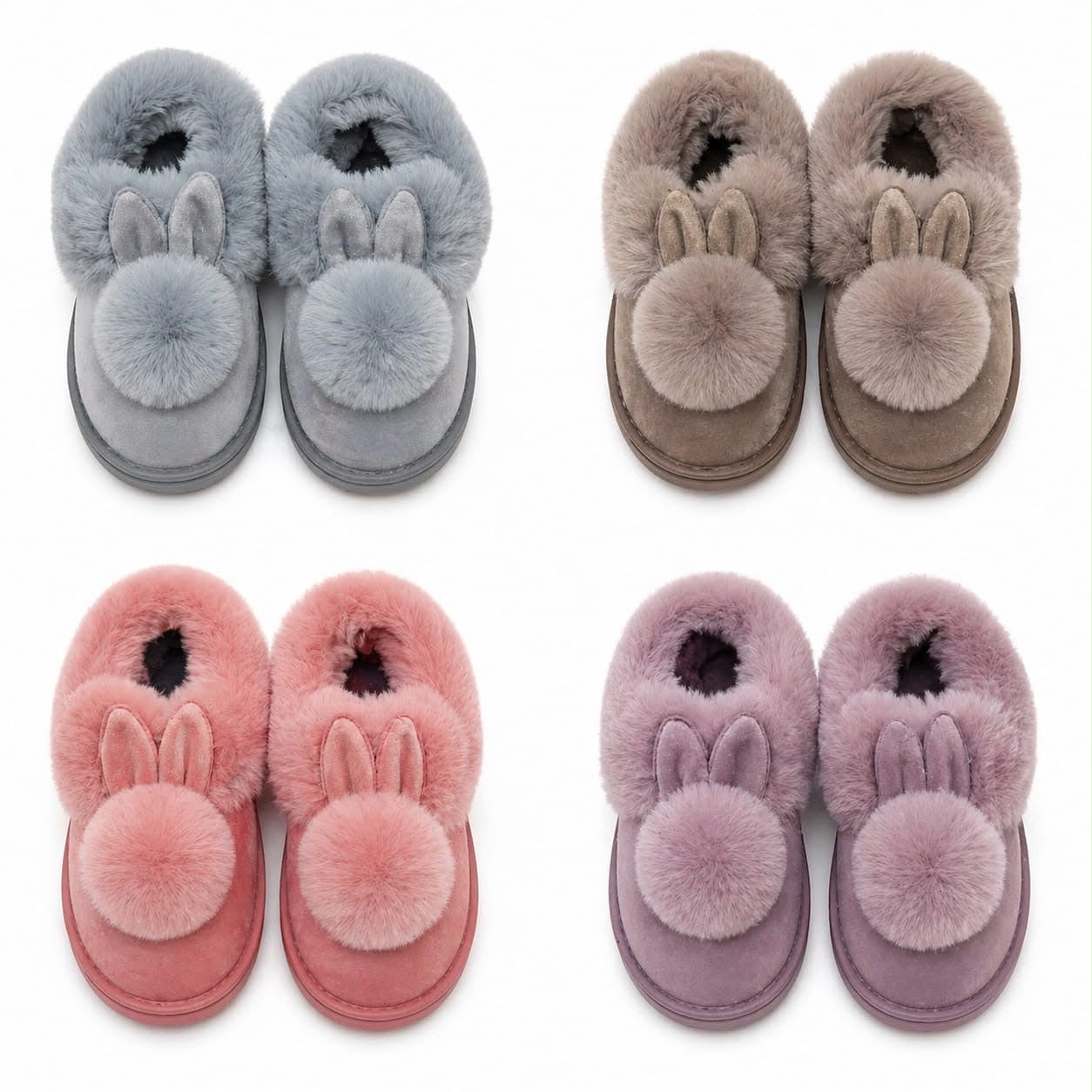 Ladies Bunny Fur Slippers - StylePhase SA