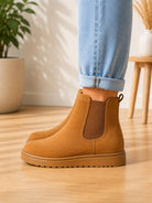 Ladies Camel Chelsea Boots - StylePhase SA
