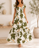 Ladies Cap Sleeve Floral Dress - StylePhase SA
