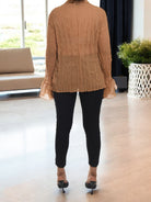 Ladies Caramel Frill Shirt - StylePhase SA