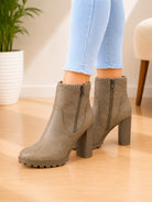 Ladies Carlina Mushroom Heel Boot - StylePhase SA