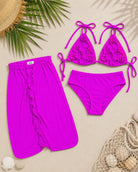 Ladies Cerise 3 Piece Swim Set - StylePhase SA