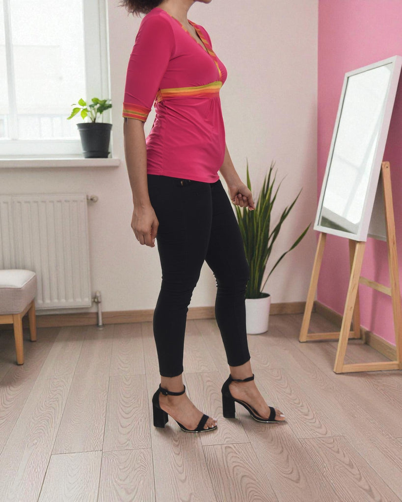 Ladies Cerise Tie Top - StylePhase SA