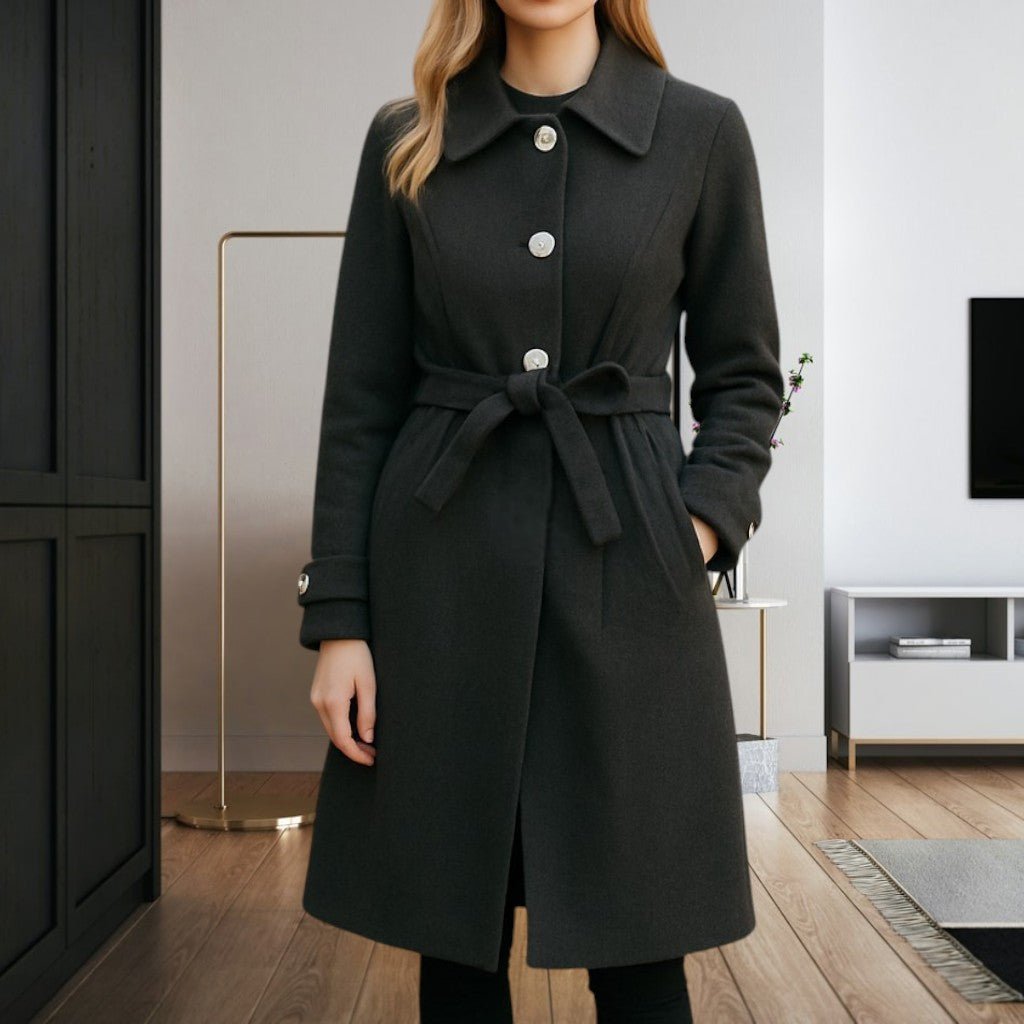 Ladies Charcoal Collar Coat - StylePhase SA