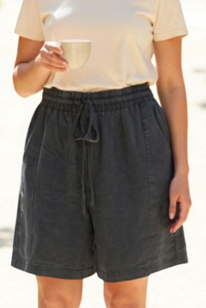 Ladies Charcoal Curve Plus Shorts - StylePhase SA