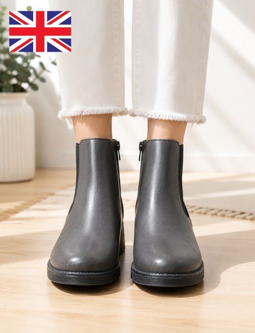 Ladies Charcoal Grey Bacia Boots - StylePhase SA