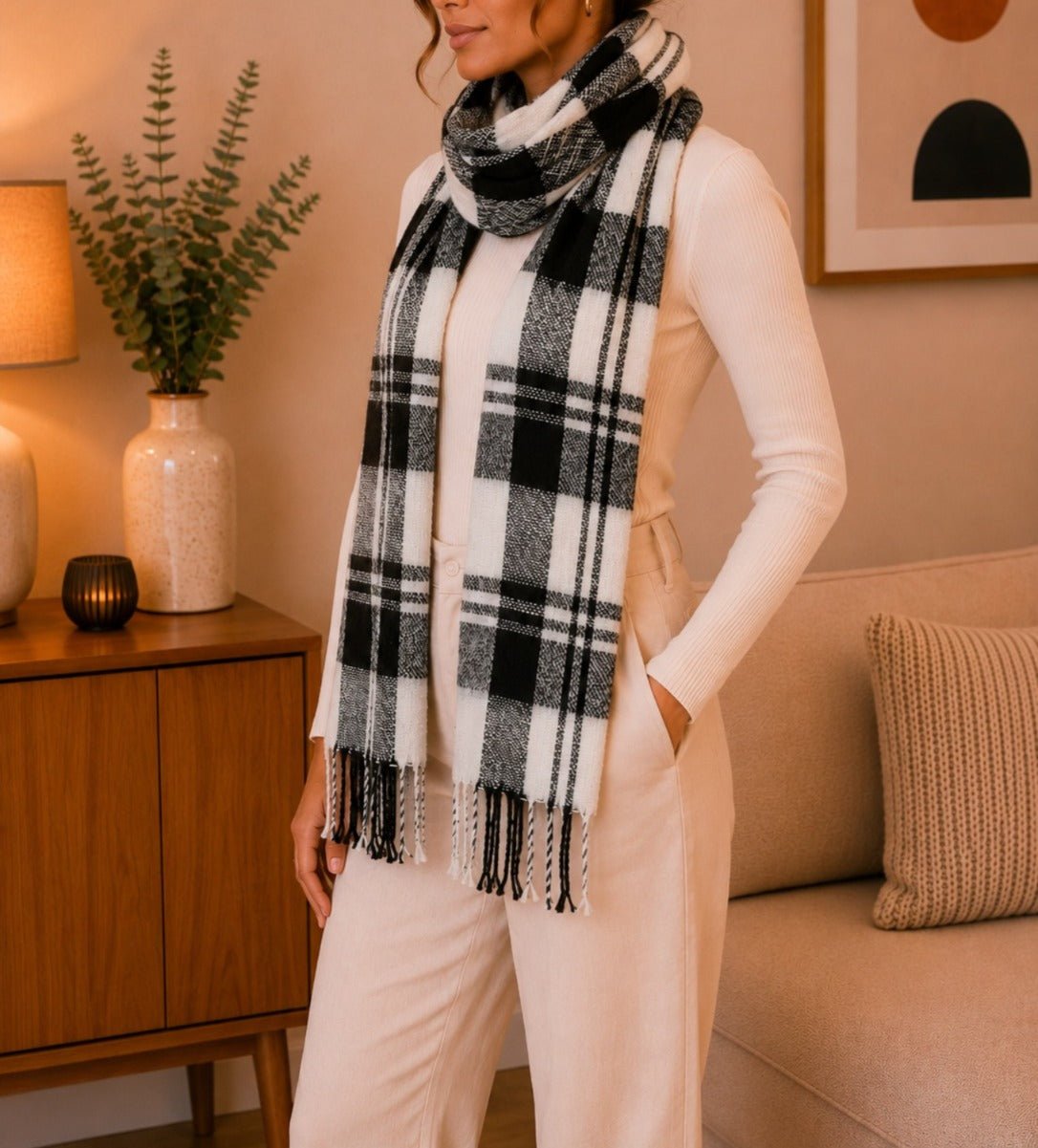 Ladies Check Winter Scarf - StylePhase SA