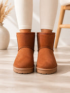Ladies Chestnut Ankle Warm Shoes - StylePhase SA