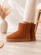 Ladies Chestnut Ankle Warm Shoes - StylePhase SA