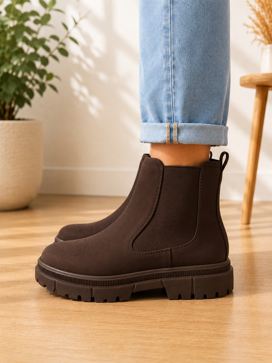 Ladies Chocolate Brown Bacia Boots - StylePhase SA