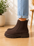 Ladies Chocolate Brown Bacia Boots - StylePhase SA