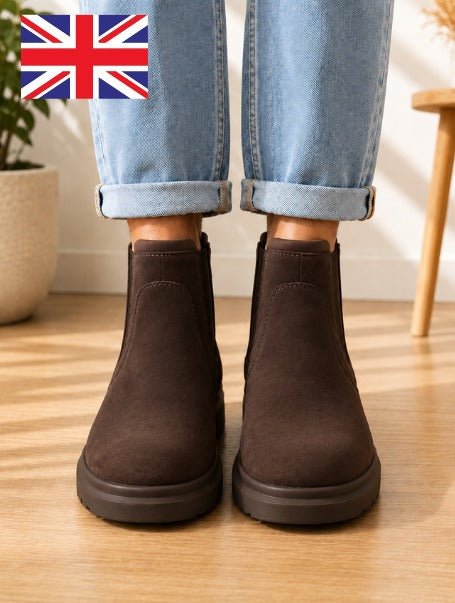 Ladies Chocolate Brown Bacia Boots - StylePhase SA