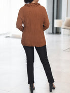 Ladies Chocolate Frill Shirt - StylePhase SA