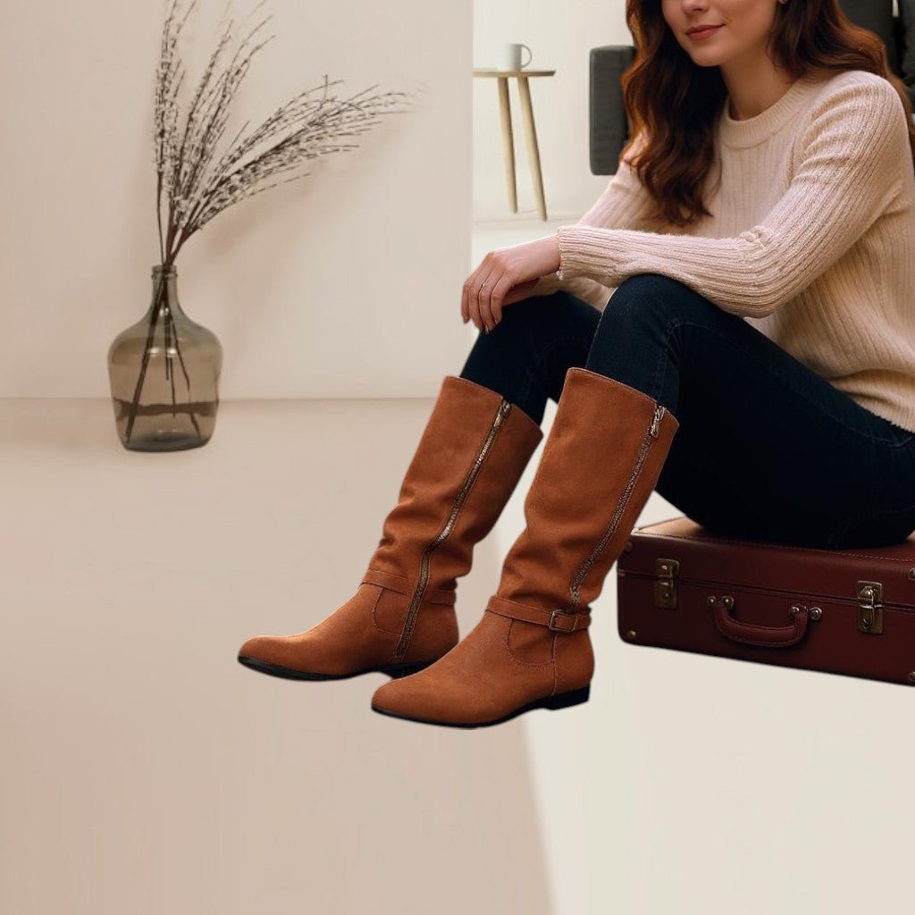Ladies Cognac Dionna Boots - StylePhase SA