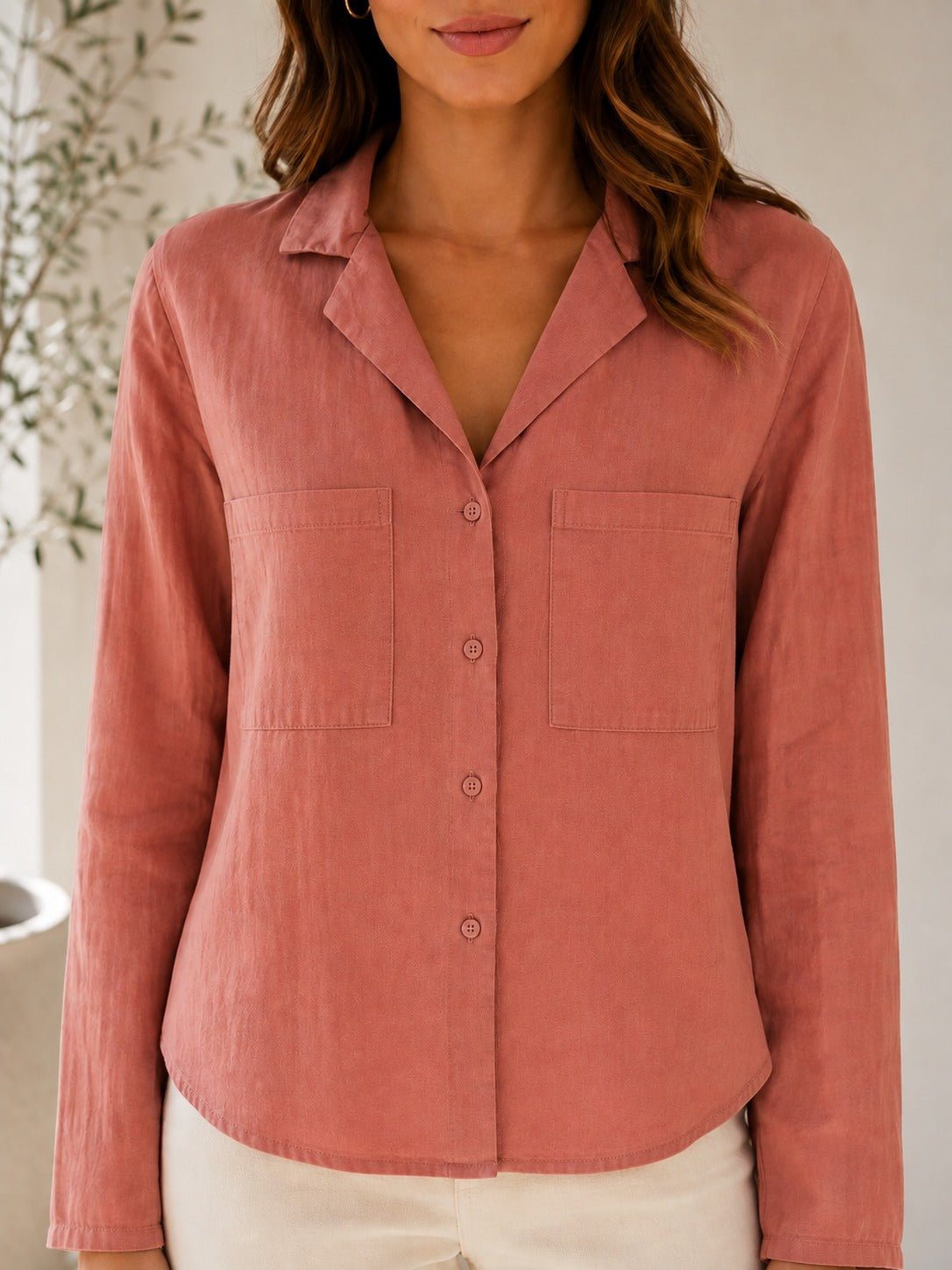 Ladies Coral Button Shirt - StylePhase SA