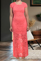 Ladies Coral Lace Dress - StylePhase SA